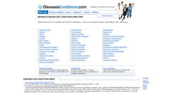 Desktop Screenshot of diseasesconditions.com